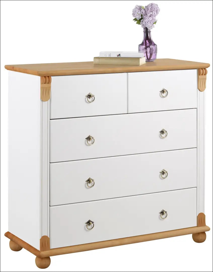 Komoda SI2088 - €170 Save 50% 100-200, __label:Pristatymas 1-2 d.d., color-balta, color-ruda, material-medzio-masyvas