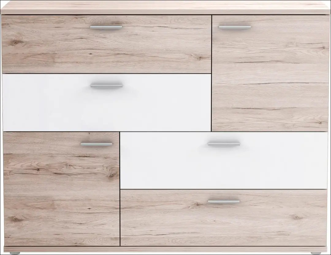 Komoda SI2111 - €119 Save 50% 100-200, __label:Pristatymas 1-2 d.d., biuro-baldai, color-balta, color-ruda €100 to €200