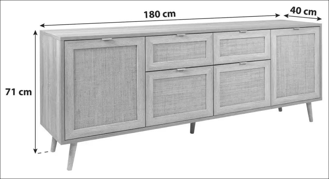 Komoda SI2161 - €260 Save 50% __label:Pristatymas 1-2 d.d., color-ruda, komodos, material-mdf, material-mediena Virš