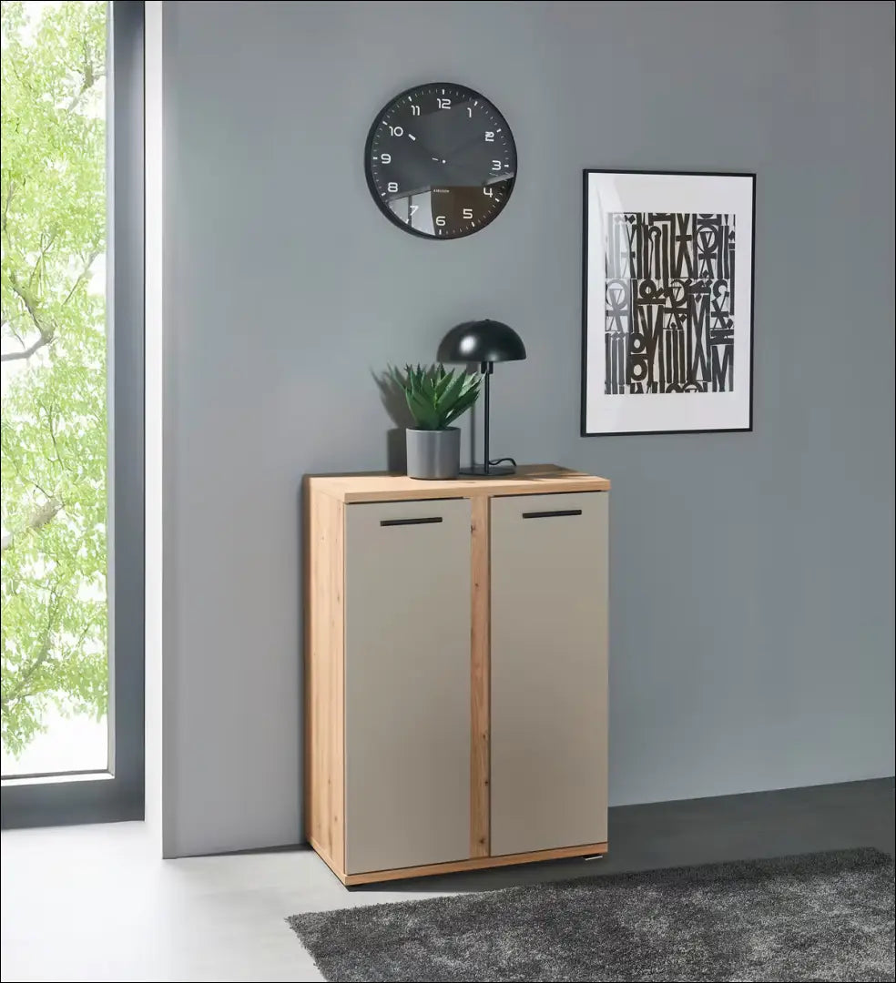 Komoda SI2194 - €84 Save 50% 50-100, __label:Pristatymas 1-2 d.d., biuro-baldai, color-ruda, color-smelio €50 to €100