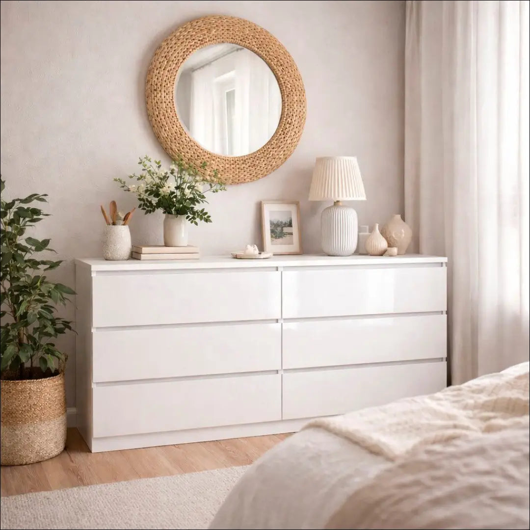 Komoda SI22270 - €145 Save 65% 100-200, __label:Pristatymas 1-2 d.d., color-balta, material-mediena, pazeistas Balta