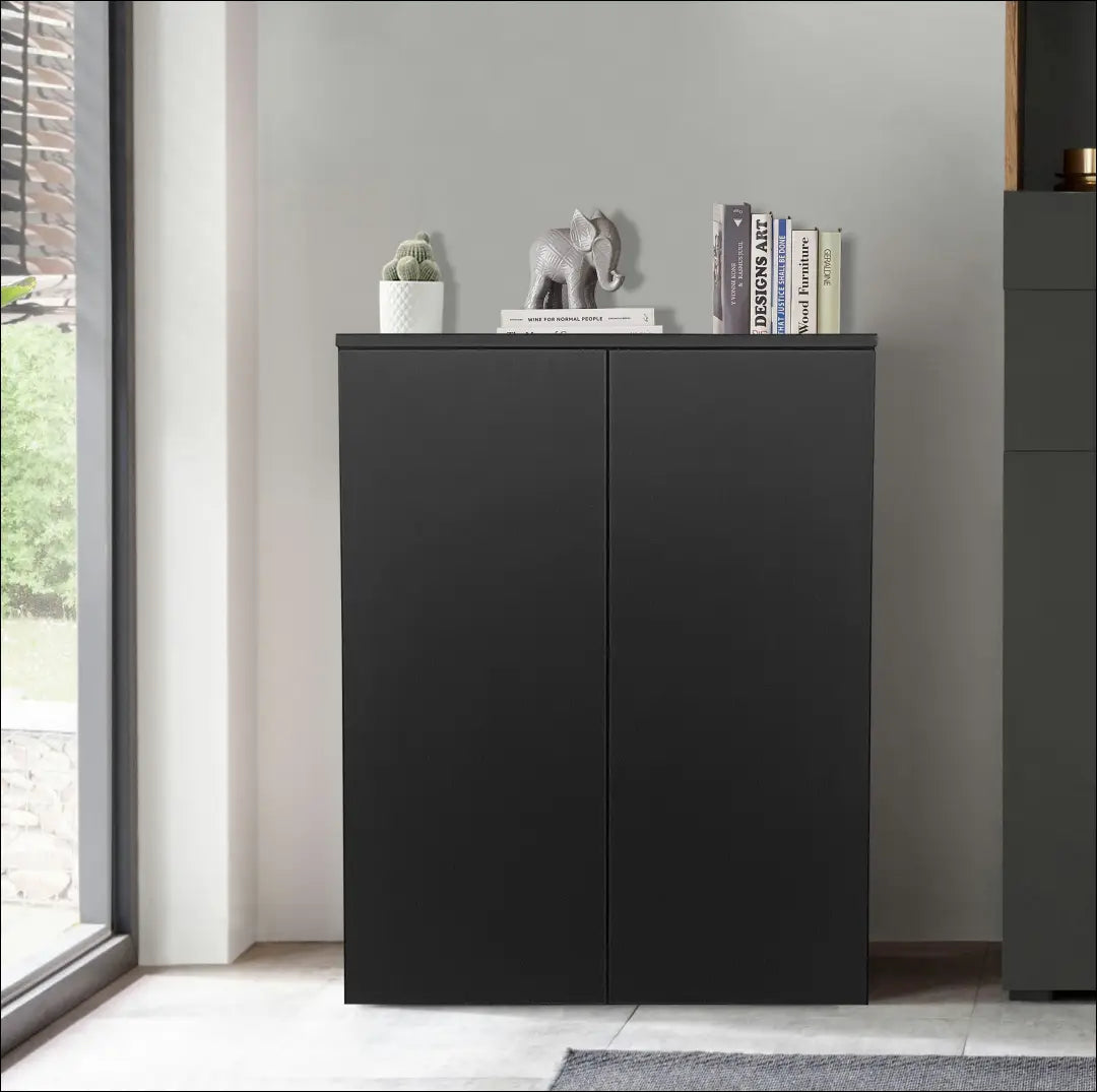 Komoda SI2239 - €65 Save 50% 50-100, __label:Pristatymas 1-2 d.d., biuro-baldai, color-juoda, komodos €50 to €100