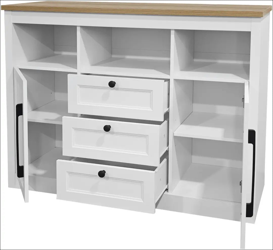 Komoda SI2253 - €215 Save 50% __label:Pristatymas 1-2 d.d., color-balta, color-ruda, komodos, material-mdf Virš €200