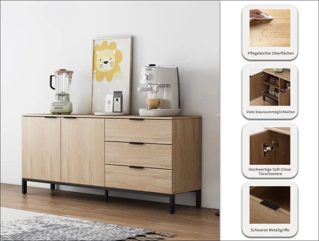 Komoda SI2254 - €220 Save 50% __label:Pristatymas 1-2 d.d., color-ruda, komodos, material-mdf, material-mediena Virš