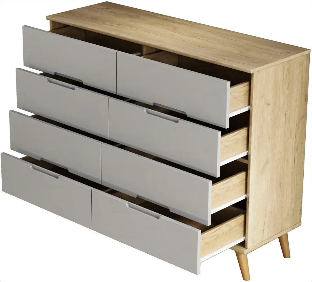 Komoda SI2261 - €240 Save 50% __label:Pristatymas 1-2 d.d., color-pilka, color-ruda, komodos, material-mdf Virš €200