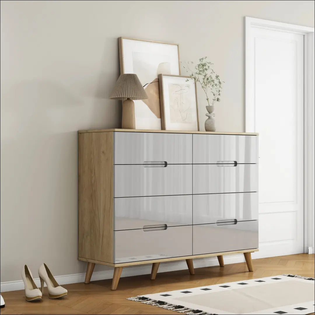 Komoda SI2261 - €240 Save 50% __label:Pristatymas 1-2 d.d., color-pilka, color-ruda, komodos, material-mdf Virš €200