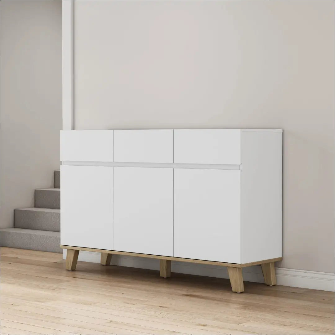 Komoda SI2264 - €210 Save 50% __label:Pristatymas 1-2 d.d., color-balta, color-ruda, komodos, material-mdf Virš €200