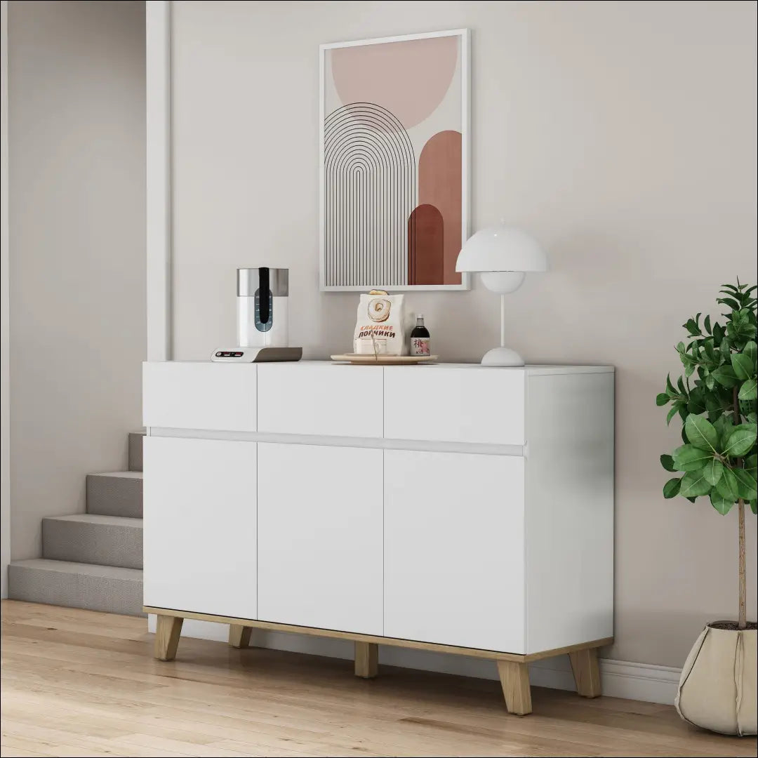 Komoda SI2264 - €210 Save 50% __label:Pristatymas 1-2 d.d., color-balta, color-ruda, komodos, material-mdf Virš €200