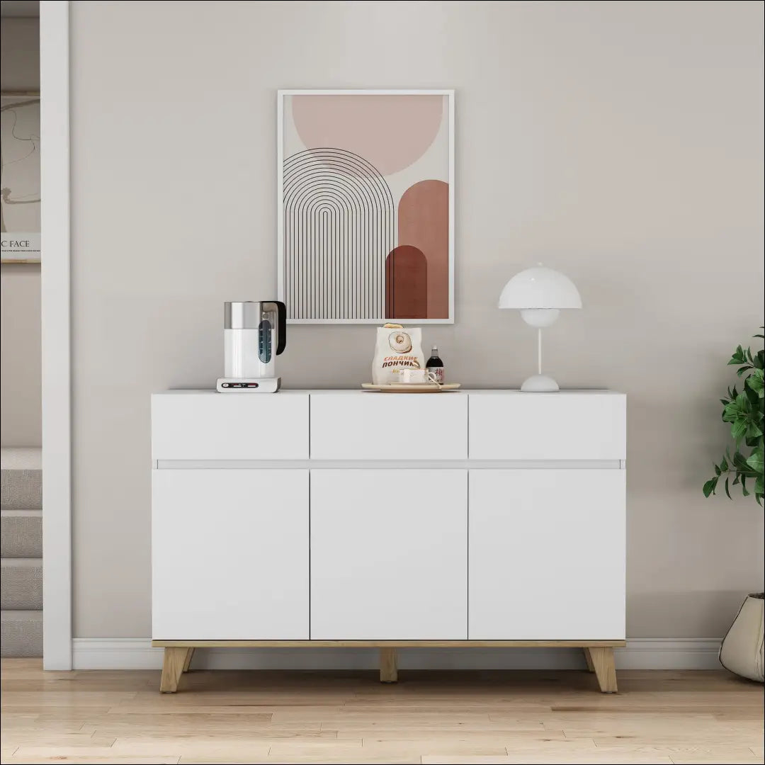 Komoda SI2264 - €210 Save 50% __label:Pristatymas 1-2 d.d., color-balta, color-ruda, komodos, material-mdf Virš €200