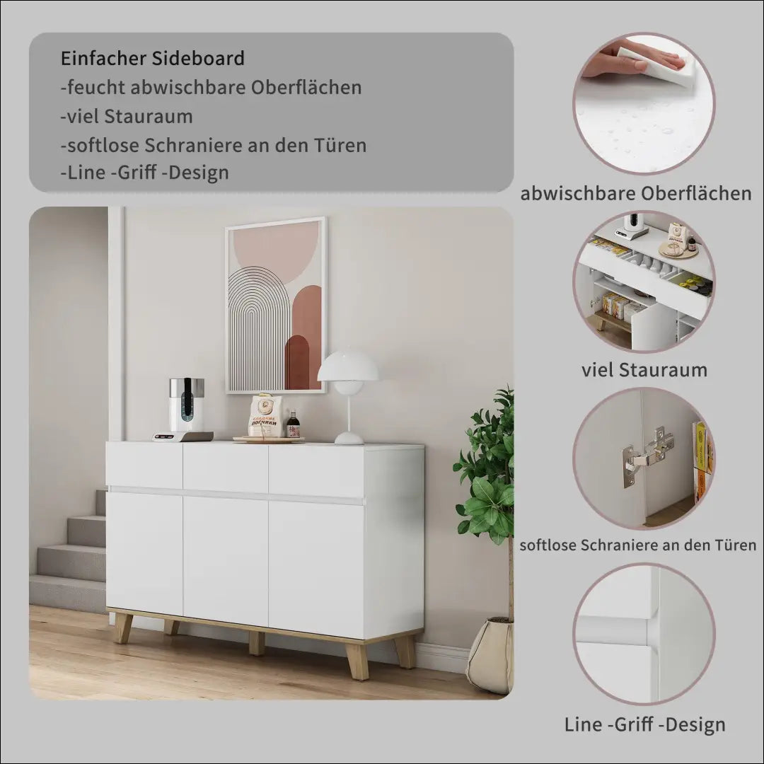 Komoda SI2264 - €210 Save 50% __label:Pristatymas 1-2 d.d., color-balta, color-ruda, komodos, material-mdf Virš €200