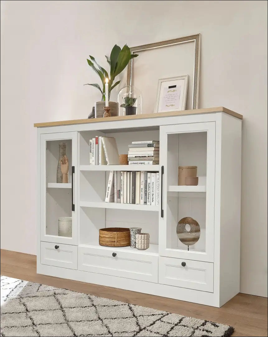 Komoda SI2274 - €310 Save 50% __label:Pristatymas 1-2 d.d., biuro-baldai, color-balta, color-ruda, komodos Virš €200