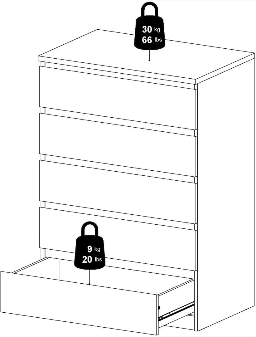 Komoda SI2279 - €155 Save 55% 100-200, __label:Pristatymas 1-2 d.d., color-balta, material-mediena, pazeistas €100
