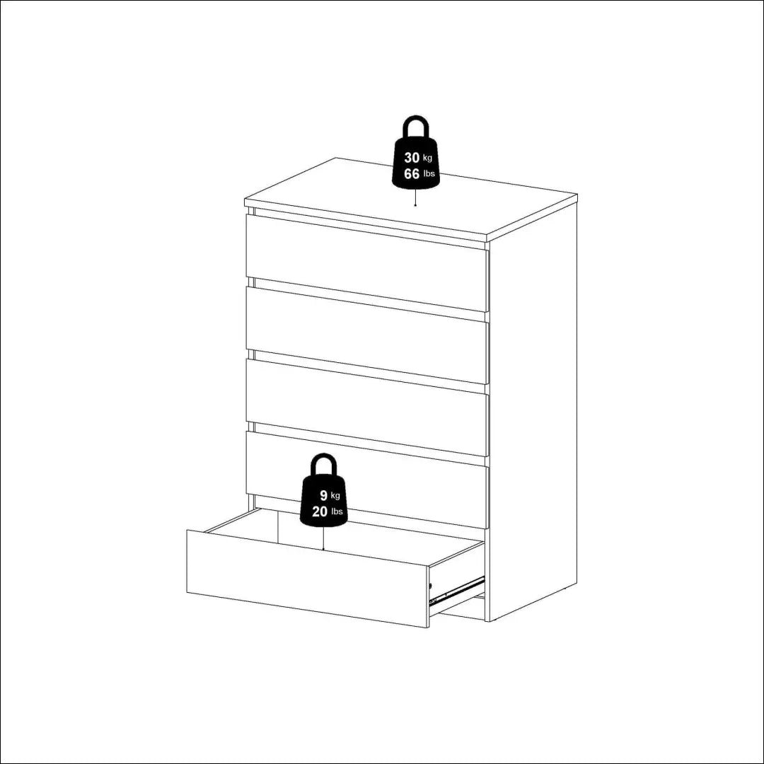 Komoda SI2283 - €145 Save 50% 100-200, __label:Pristatymas 1-2 d.d., color-balta, material-mediena, miegamojo €100