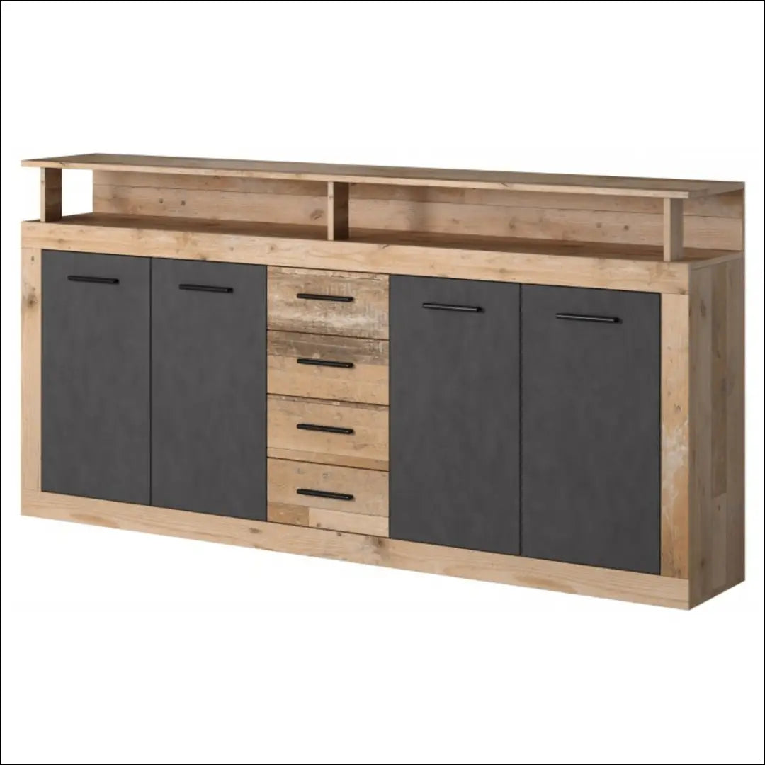 Komoda SI2291 - €160 Save 65% 100-200, __label:Pristatymas 1-2 d.d., color-pilka, color-ruda, material-mediena €100