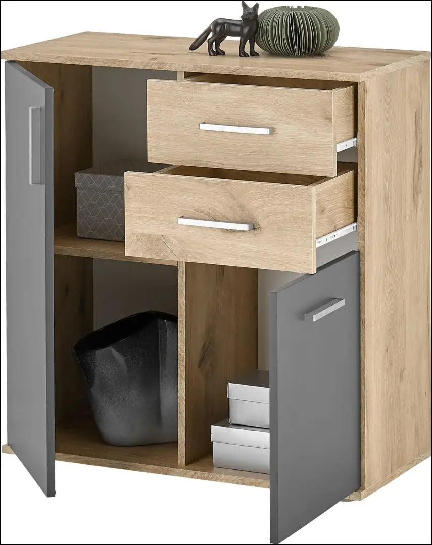 Komoda SI2294 - €70 Save 50% __label:Pristatymas 1-2 d.d., color-pilka, color-ruda, komodos, material-mediena €50