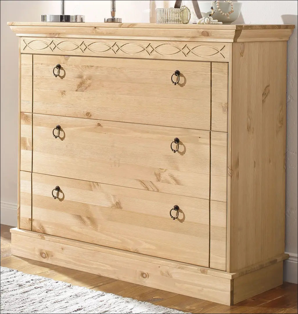 Komoda SI2343 - €170 Save 50% 100-200, __label:Pristatymas 1-2 d.d., color-ruda, komodos, material-medzio-masyvas €100
