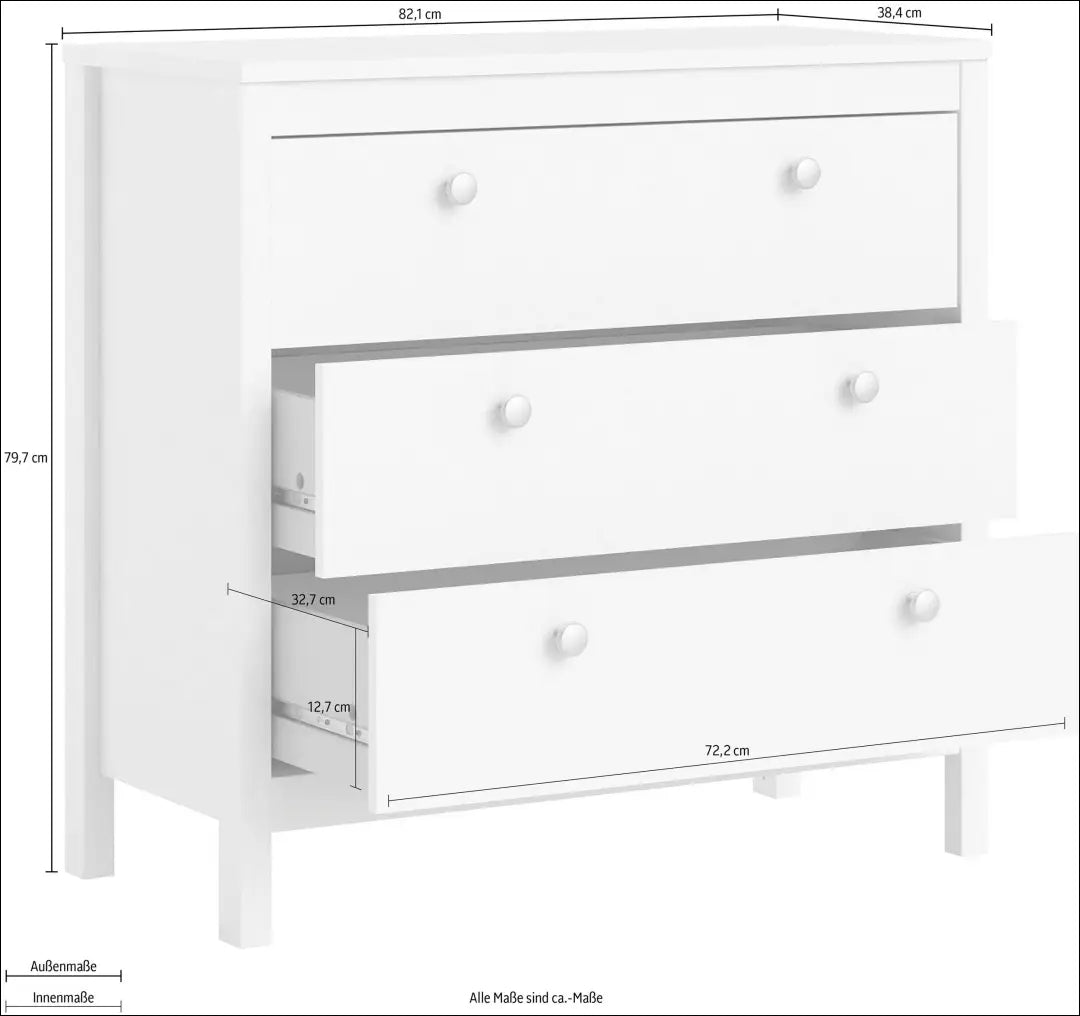 Komoda SI2348 - €180 Save 50% 100-200, __label:Pristatymas 1-2 d.d., color-balta, komodos, material-mediena €100