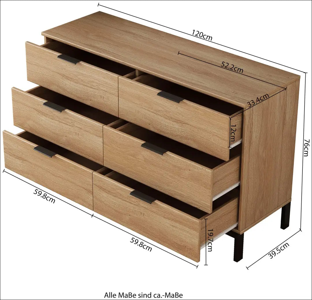 Komoda SI2349 - €230 Save 50% __label:Pristatymas 1-2 d.d., color-ruda, komodos, material-mdf, miegamojo Virš €200