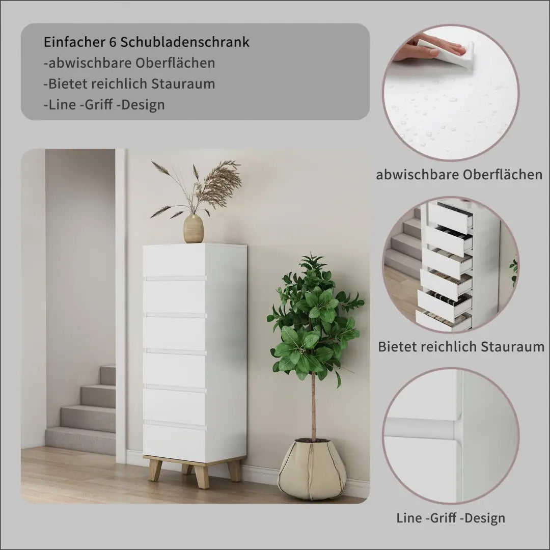 Komoda SI2352 - €95 Save 60% 50-100, __label:Pristatymas 1-2 d.d., color-balta, color-ruda, material-mdf €50 to €100