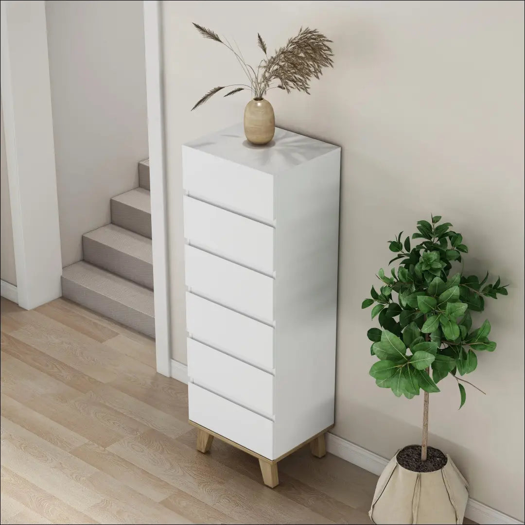 Komoda SI2352 - €95 Save 60% 50-100, __label:Pristatymas 1-2 d.d., color-balta, color-ruda, material-mdf €50 to €100