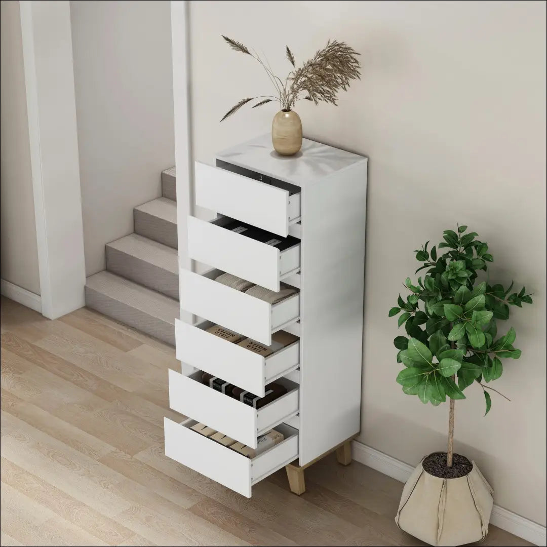 Komoda SI2352 - €95 Save 60% 50-100, __label:Pristatymas 1-2 d.d., color-balta, color-ruda, material-mdf €50 to €100