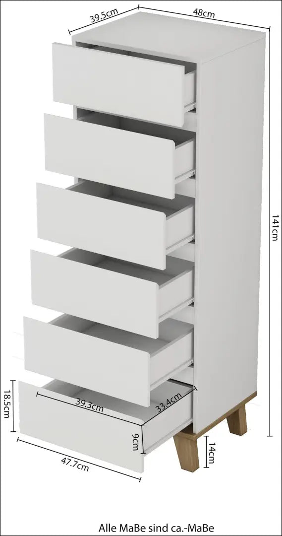 Komoda SI2352 - €95 Save 60% 50-100, __label:Pristatymas 1-2 d.d., color-balta, color-ruda, material-mdf €50 to €100
