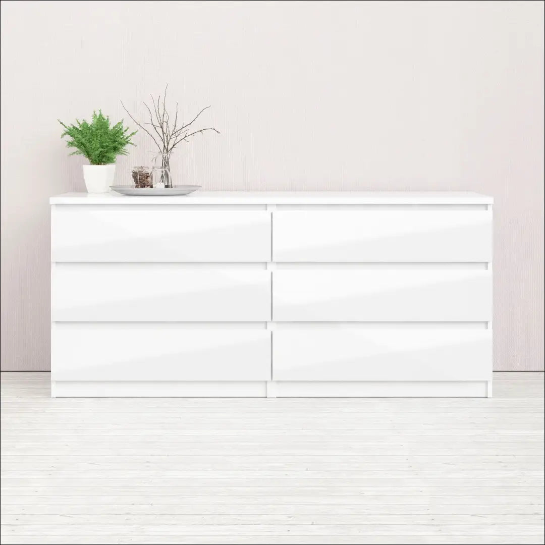 Komoda SI2402 - €190 Save 55% 100-200, __label:Pristatymas 1-2 d.d., color-balta, material-mediena, pazeistas Balta