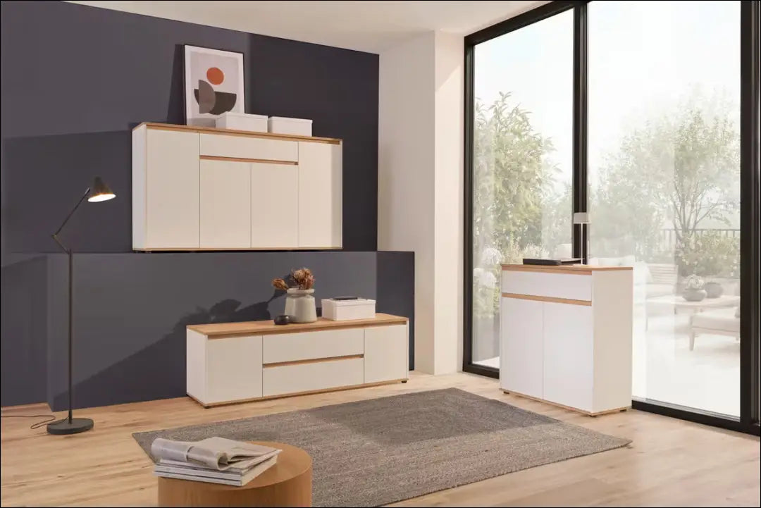 Komoda SI2455 - €69 Save 80% 50-100, __label:Pristatymas 1-2 d.d., color-balta, color-ruda, material-mediena Balta