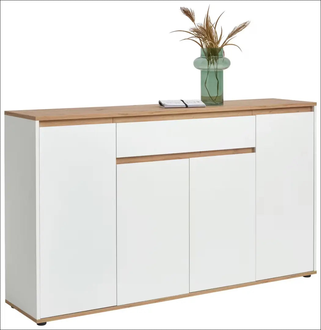 Komoda SI2455 - €69 Save 80% 50-100, __label:Pristatymas 1-2 d.d., color-balta, color-ruda, material-mediena Balta