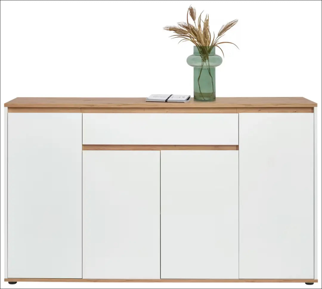 Komoda SI2455 - €69 Save 80% 50-100, __label:Pristatymas 1-2 d.d., color-balta, color-ruda, material-mediena Balta