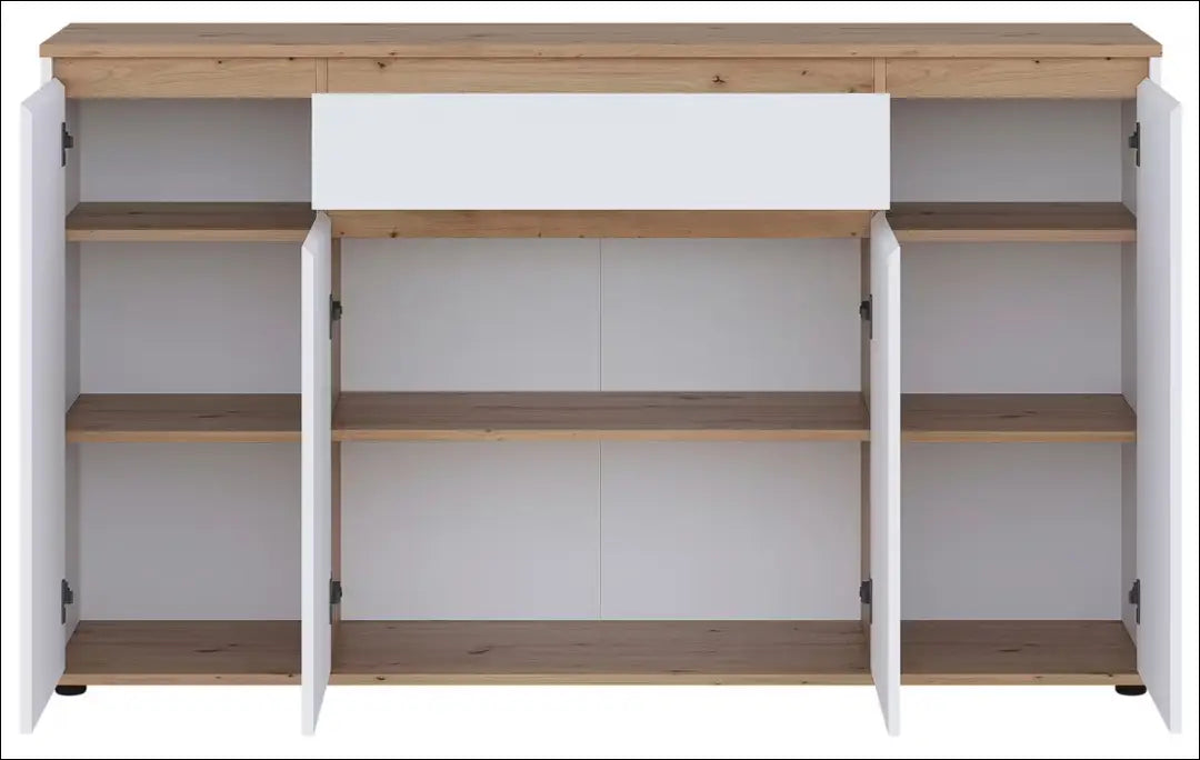 Komoda SI2455 - €69 Save 80% 50-100, __label:Pristatymas 1-2 d.d., color-balta, color-ruda, material-mediena Balta