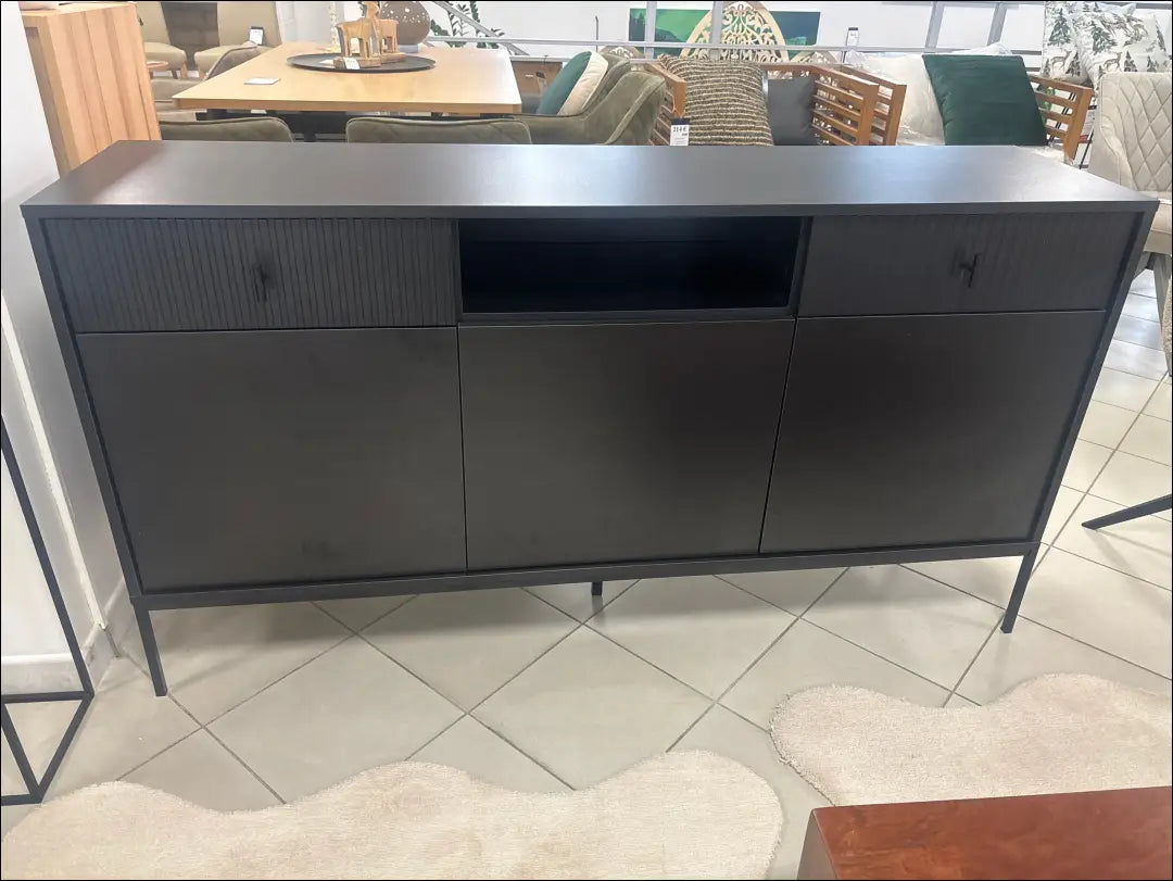 Komoda SI2464 - €220 Save 50% __label:Pristatymas 1-2 d.d., color-juoda, komodos, material-mdf, material-mediena Juoda