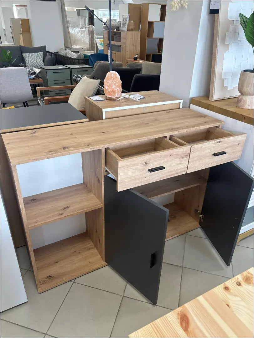 Komoda SI2472 - €90 Save 50% 50-100, __label:Pristatymas 1-2 d.d., color-pilka, color-ruda, komodos miegamojo | Namų