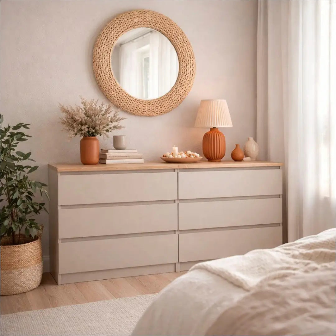 Komoda SI2491 - €145 Save 50% 100-200, __label:Pristatymas 1-2 d.d., color-ruda, color-smelio, komodos miegamojo