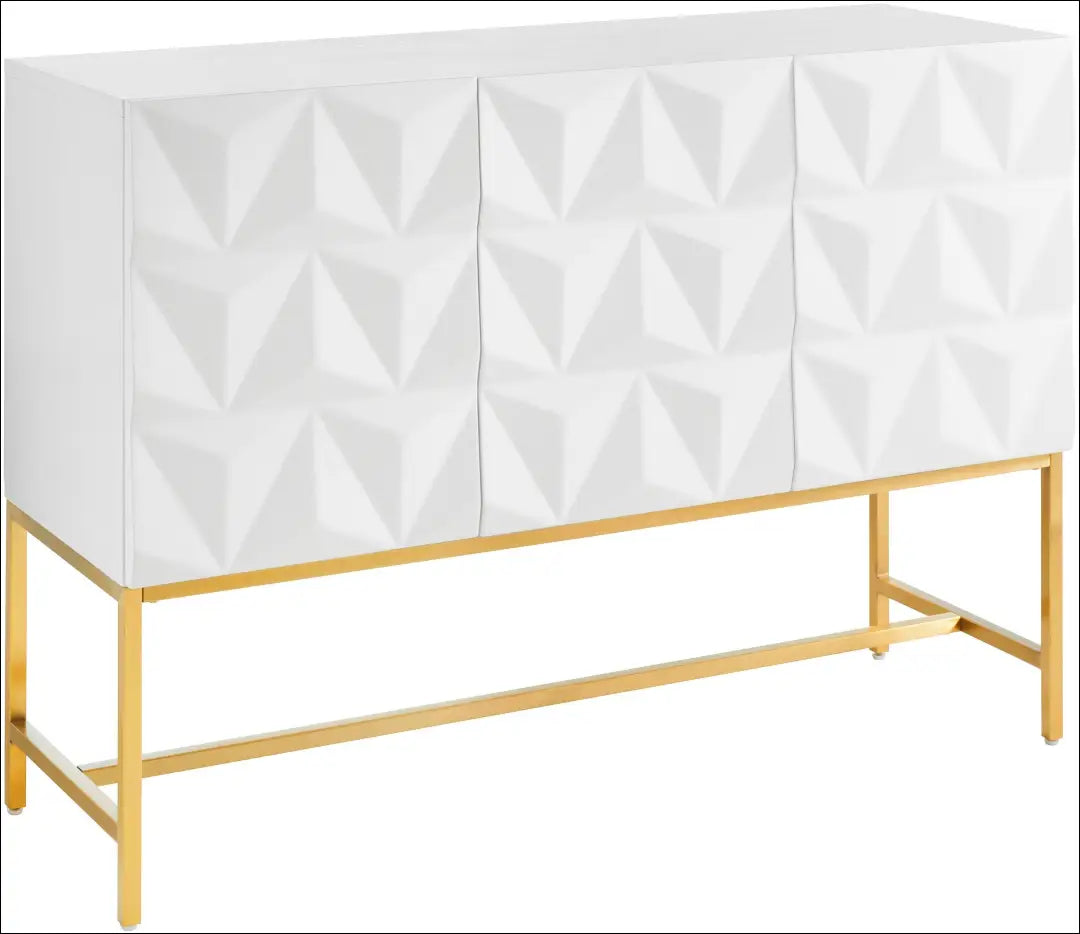 Komoda SI2493 - €110 Save 65% 100-200, __label:Pristatymas 1-2 d.d., color-auksine, color-balta, material-mdf €100