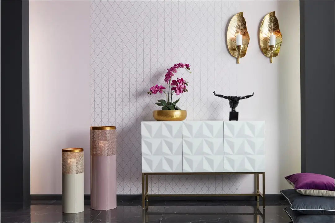 Komoda SI2493 - €110 Save 65% 100-200, __label:Pristatymas 1-2 d.d., color-auksine, color-balta, material-mdf €100