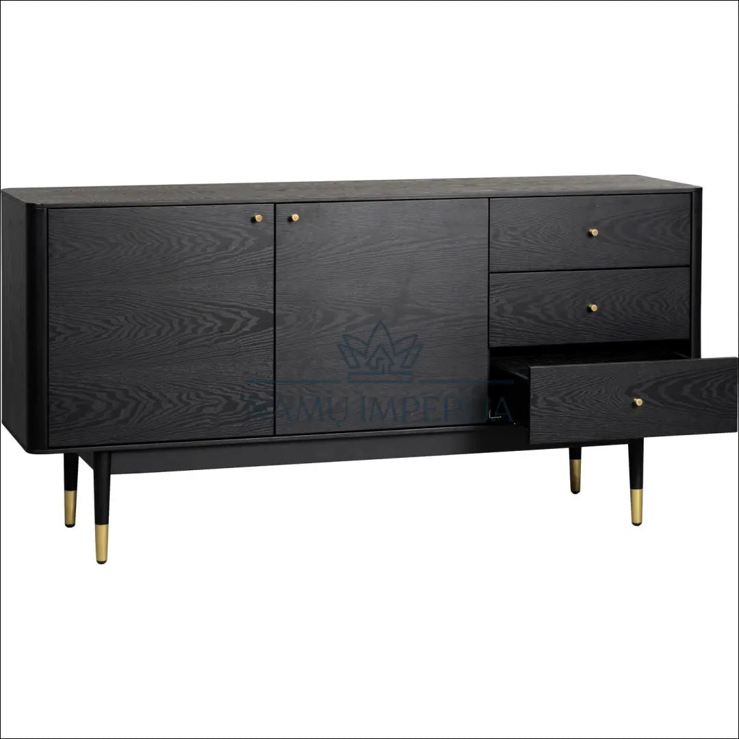 Komoda SI814 - €490 Save 65% __label:Pristatymas 1-2 d.d., color-auksine, color-juoda, komodos, material-mdf Virš