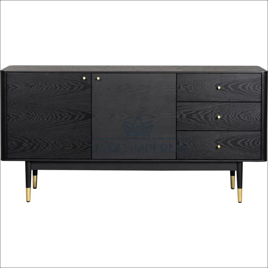 Komoda SI814 - €490 Save 65% __label:Pristatymas 1-2 d.d., color-auksine, color-juoda, komodos, material-mdf Virš