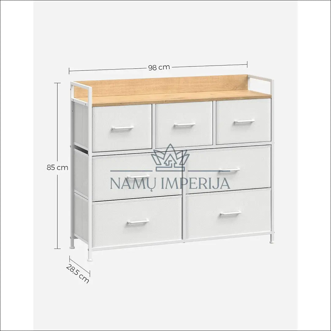 Komoda SM481 - €152 Save 30% 100-200, __label:Pristatymas 5-14 d.d., komodos, notouch30, song 98x28.5x85cm / Balta