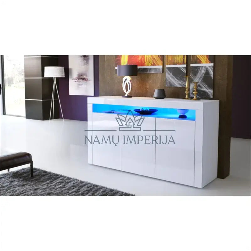 Komoda su LED apšvietimu SI1638 - €215 Save 50% __label:Pristatymas 1-2 d.d., color-balta, komodos, material-mdf,
