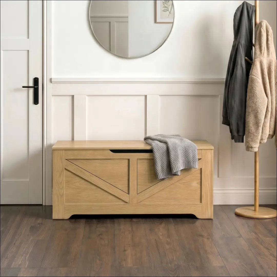 Komoda su sėdynės funkcija/batų spintelė 100 cm ąžuolo spalvos TE2531 - €71 Save 15% __label:Pristatymas 5-14 d.d.,