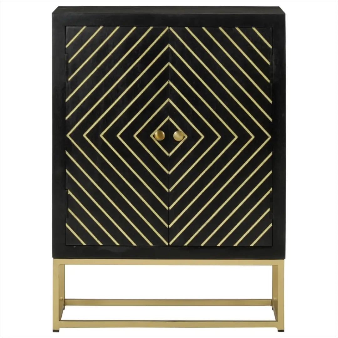 Komodėlė SI1878 - €168 Save 50% 100-200, __label:Pristatymas 1-2 d.d., color-auksine, color-juoda, komodos €100 to €200