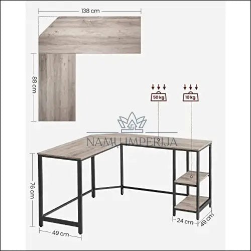 Kompiuterinis rašomasis stalas SM371 - €182 Save 30% 100-200, __label:Pristatymas 5-14 d.d., biuro-baldai,