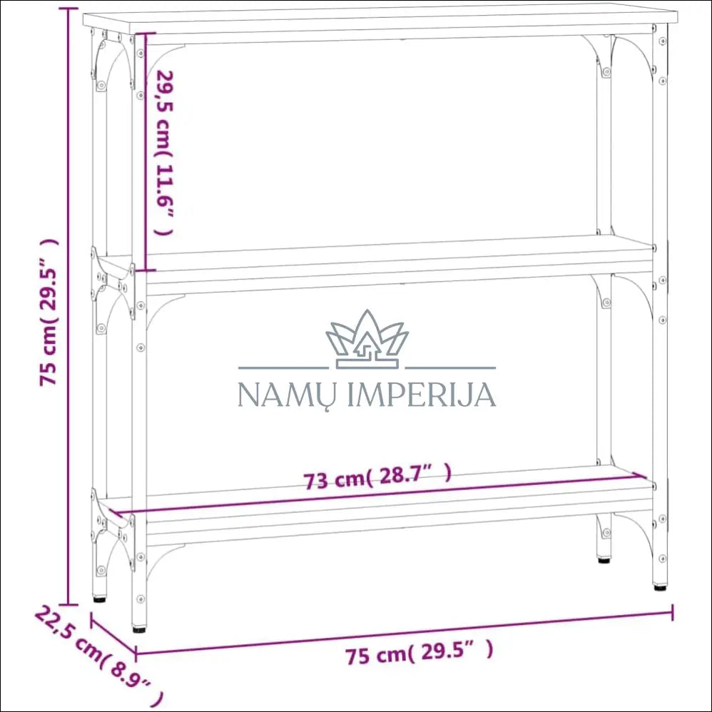 Konsolė SI1494 - €32 Save 50% 25-50, __label:Pristatymas 1-2 d.d., color-juoda, color-ruda, konsoles €25 to €50 | Namų