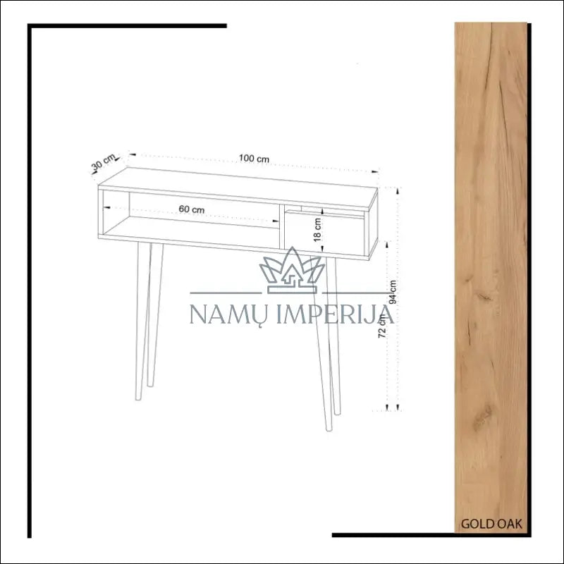Konsolė SI1661 - €35 Save 75% 25-50, __label:Pristatymas 1-2 d.d., color-balta, color-ruda, material-mediena €25 to €50