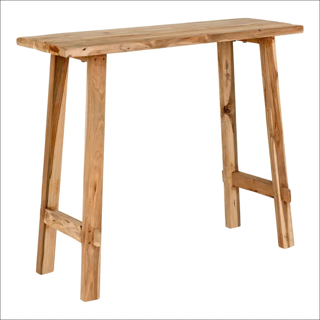 Konsolinis staliukas tikmedžio natūralus 90x30x80 cm RD461 - €169 Save 15% 100-200, Console tables, Natūrali, nordic,