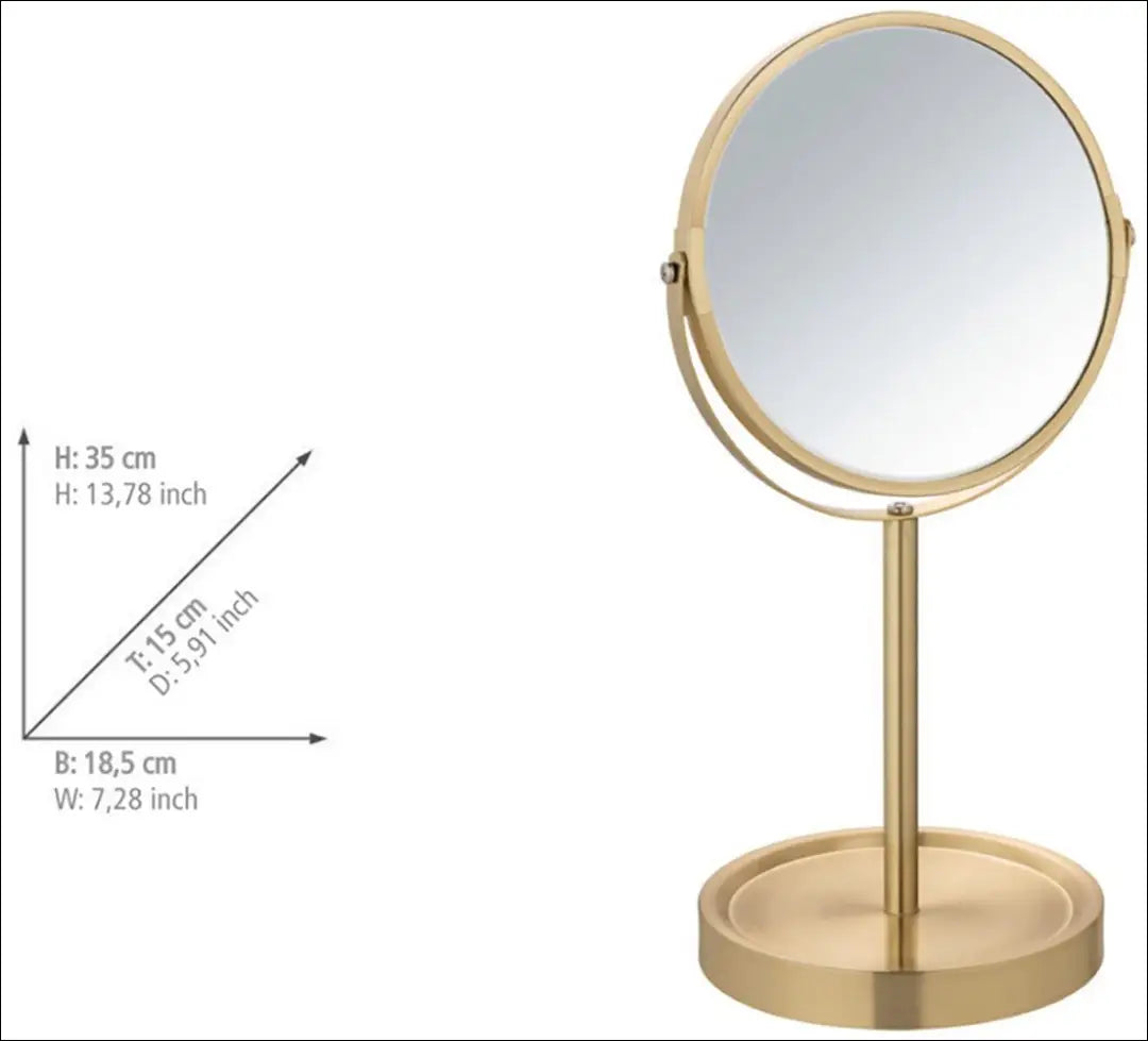 Kosmetinis veidrodis DI12531 - €15 Save 50% __label:Pristatymas 1-2 d.d., color-auksine, interjeras, material-metalas,