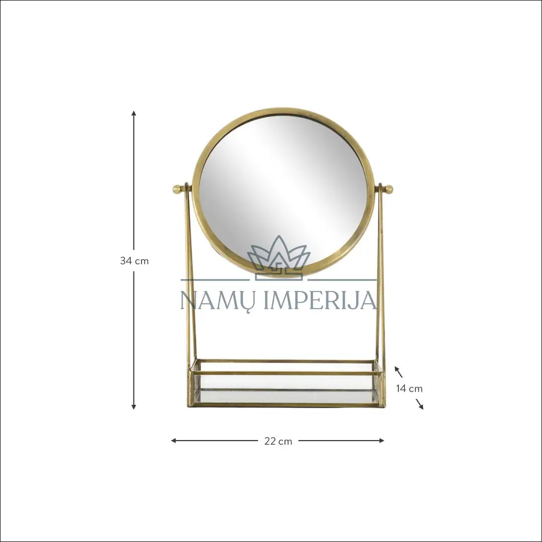 Kosmetinis veidrodis DI4352 - €17 Save 65% __label:Pristatymas 1-2 d.d., color-auksine, dekoracijos, interjeras, kita