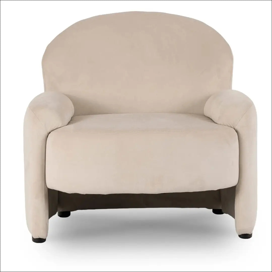 Kreminės spalvos aksominis poilsio fotelis TE2469 - €239.60 Save 15% __label:Pristatymas 5-14 d.d., Newelite Naujausi