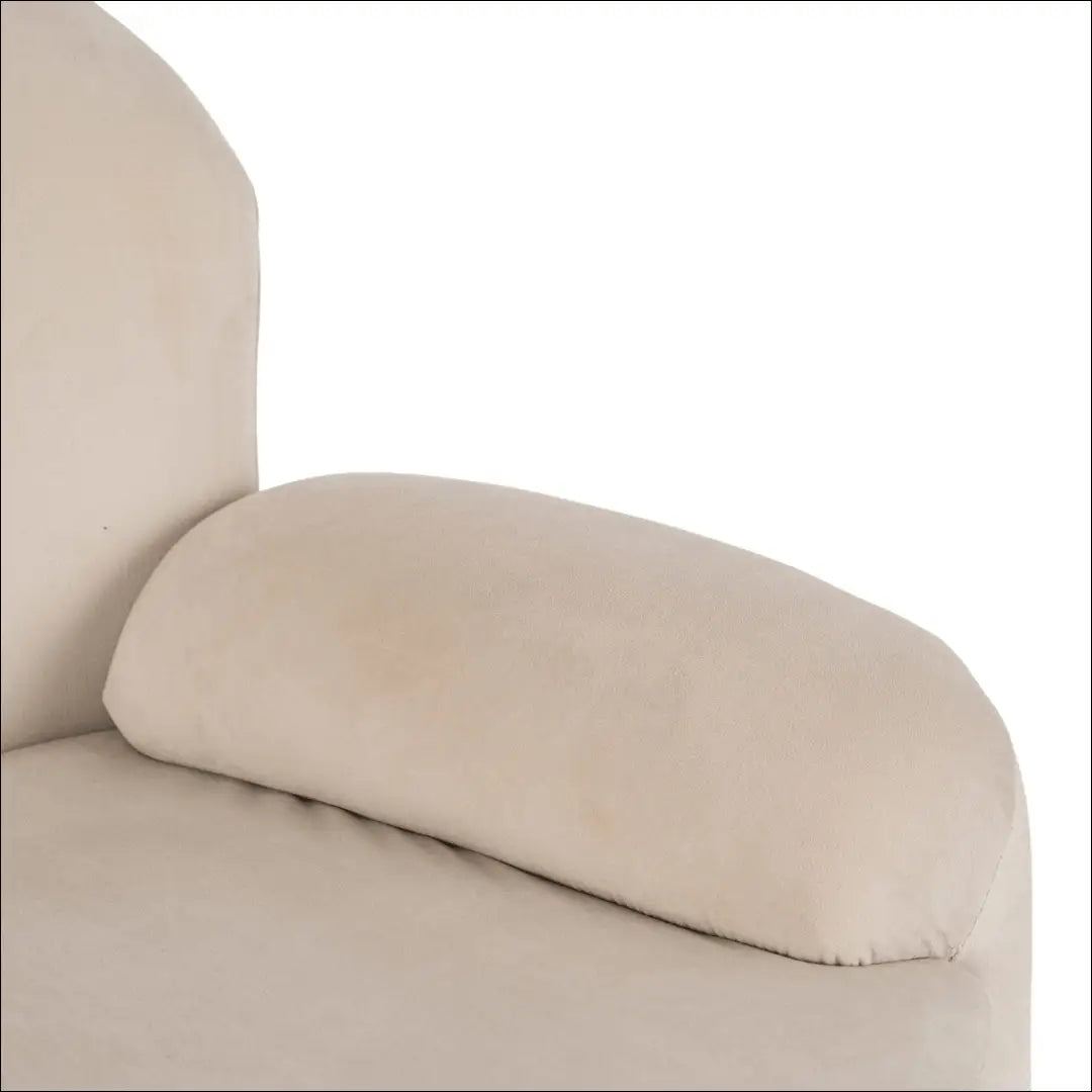 Kreminės spalvos aksominis poilsio fotelis TE2469 - €239.60 Save 15% __label:Pristatymas 5-14 d.d., Newelite Naujausi